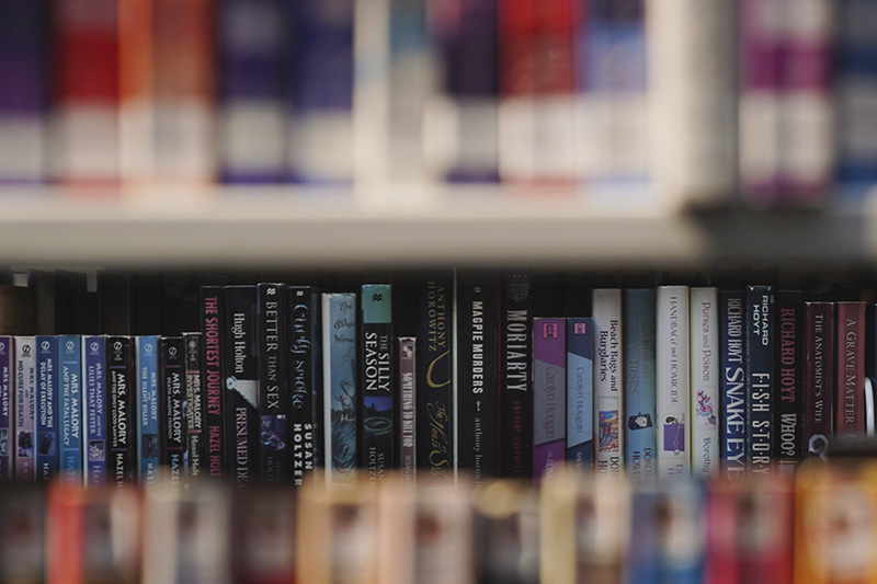 close up of a row of books close up of a row of books