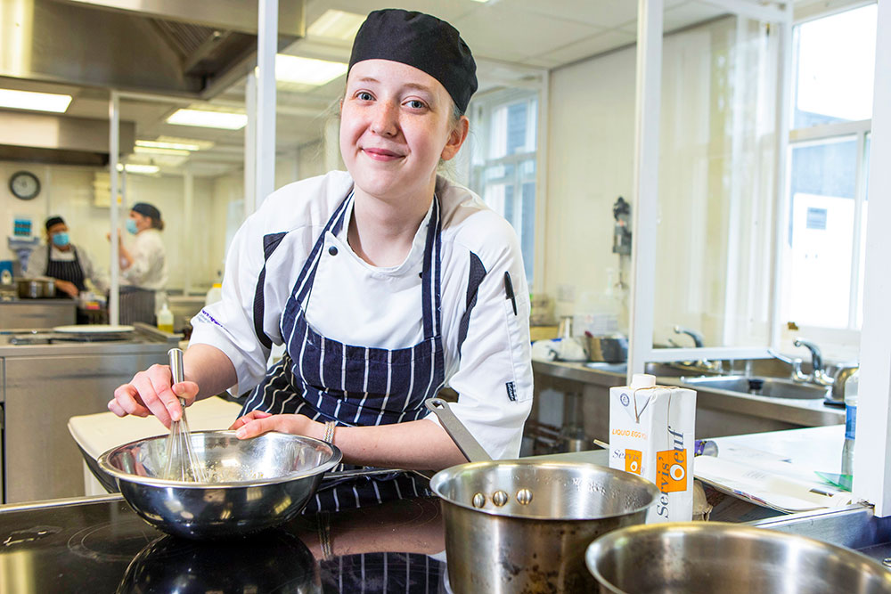 professional cookery student cooking professional cookery student cooking