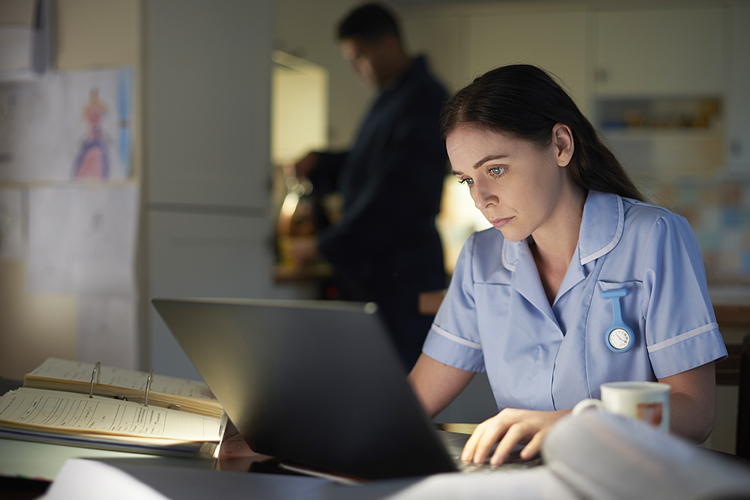 student nurse studying student nurse studying